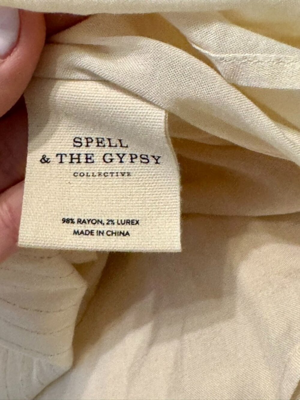 Spell & the Gypsy Florence Mini Dress in Creme Brulee | Small | New With Tags - Picture 7 of 14